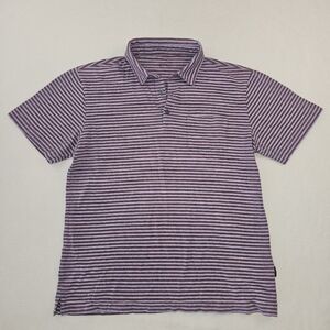 Patagonia Purple Striped Polo Shirt